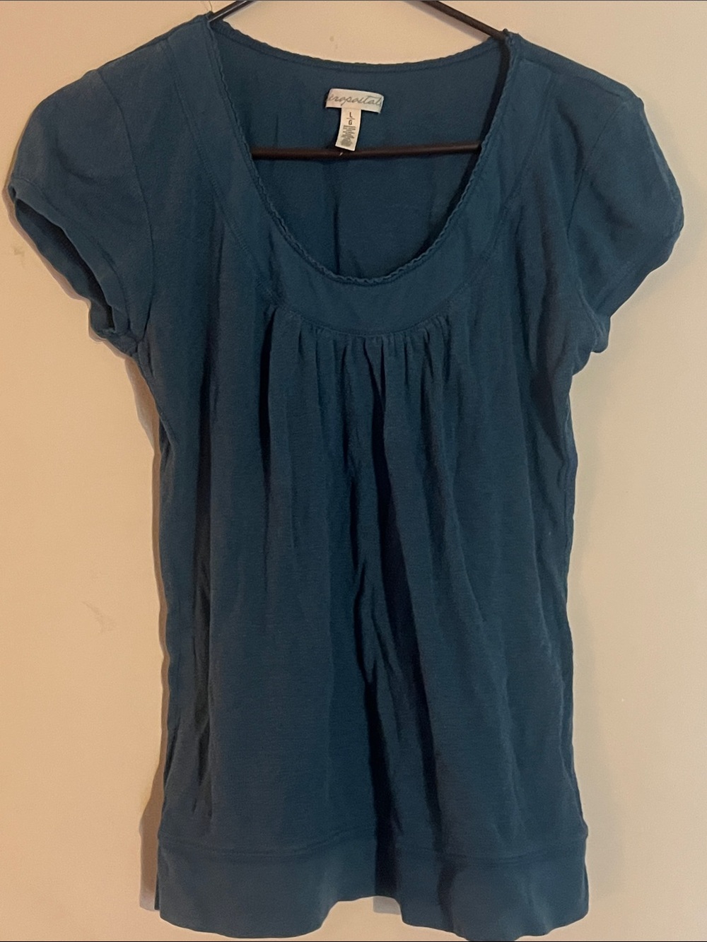 Aeropostale Teal Scoop-Neck Cap Sleeve Tunic